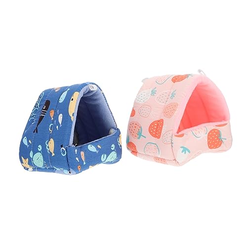 Happyyami Kleintierbett Warmes Hamsterhaus Für Winter Gemütliches Schlafnest Für Hamster Eichhörnchen Und Andere Kleintiere Pinke Erdbeere & Ozeanwelt Design Happyyami Kleintierbett Warmes Hamsterhaus Für Winter Gemütliches Schlafnest Für Hamster Eichhörnchen Und Andere Kleintiere Pinke Erdbeere & Ozeanwelt Design von Happyyami