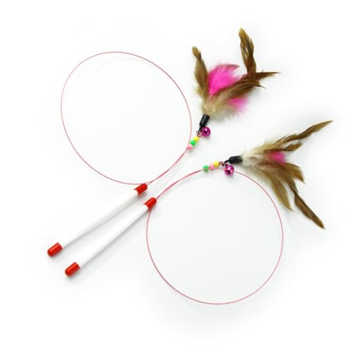 Happyyami 2stücke Interaktive Katzenangel Mit Glöckchen Feder-Spielzeug Aus Leichtem Für Katzen Fördert Bewegung Und Spielspaß Schützt Möbel Und Sorgt Für Gesunde Aktivität Happyyami 2stücke Interaktive Katzenangel Mit Glöckchen Feder-Spielzeug Aus Leichtem Für Katzen Fördert Bewegung Und Spielspaß Schützt Möbel Und Sorgt Für Gesunde Aktivität von Happyyami