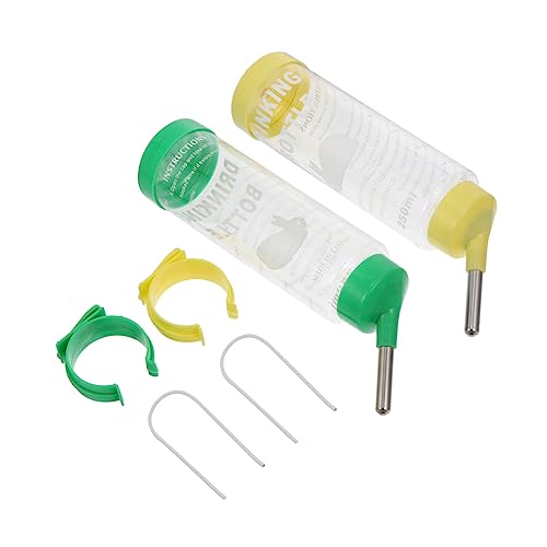 Happyyami 2st Kaninchentrinker Häschen-Trinker-Feeder Pro Zubringer Trinkflasche Für Hamster Hasennippel-futterspender Trinknippel Für Kaninchen Hühnerfutterbecher Hasenbrunnen Plastik von Happyyami