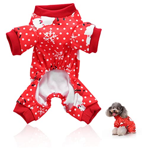 Happyyami 2st Kleidung Für Haustiere Welpen-Overalls Winddichte Welpenkleidung Kleidung Für Hunde Hund Halloween-Kleidung Thermohemd Weihnachtsmann-welpenkleidung Acryl Weihnachten Rock von Happyyami