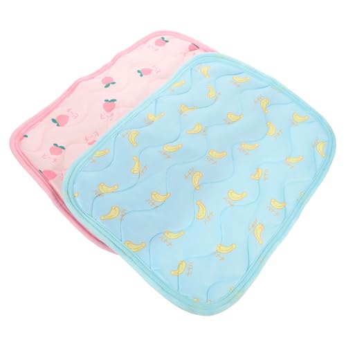 Happyyami Hamster-kühlkissen 2-teilige Matten Für Haustiere Atmungsaktive Kühlkissen Für Haustiere Großes Katzenbett Mit Kühleffekt von Happyyami