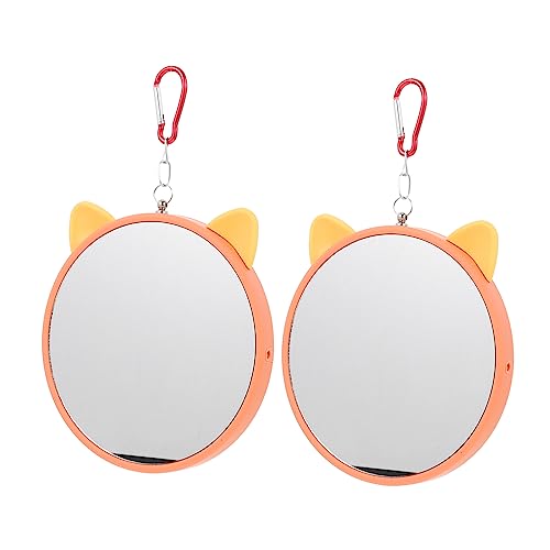 Happyyami 2stücke Hängen Vogelspiegel Für Papageien Spielzeug Mit Lustigem Spiegel Design Zur Beschäftigung Für Wellensittiche Unzertrennliche Und Andere Vögel von Happyyami