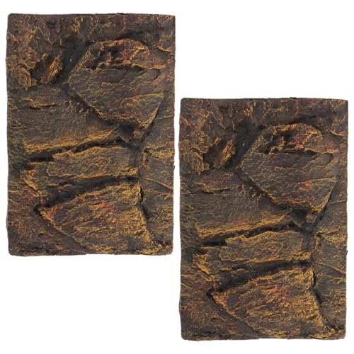 Happyyami Pu-Material 3D Reptilientank Hintergrund Aquarium Dekorative Platte Für Aquarium von Happyyami