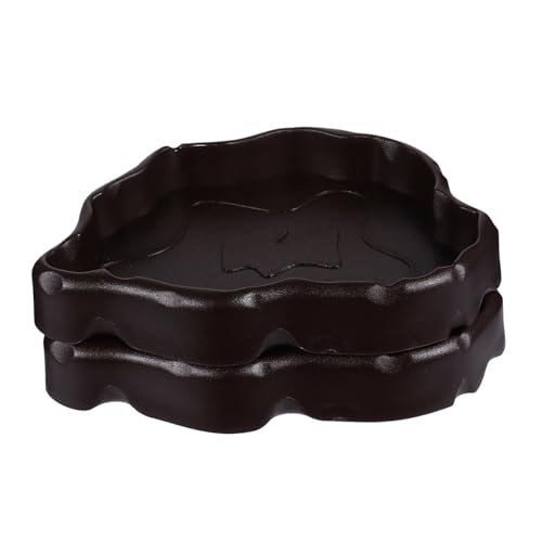 Happyyami 2pcs Reptile Feeder Bowls Pet Water Bowl Nicht Porös Und Einfach Zu Für Eidechsen Und Drachen Bart Schildkröten Sicher von Happyyami