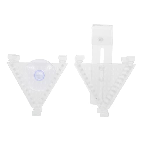 Happyyami 2stücke Acryl Fischfütterer Für Aquarien Tragbare Futterbehälter Mit Saugnapf Geeignet Für Lebende Und Gefrorene Rote Mückenlarven Installieren Für Süß Und von Happyyami