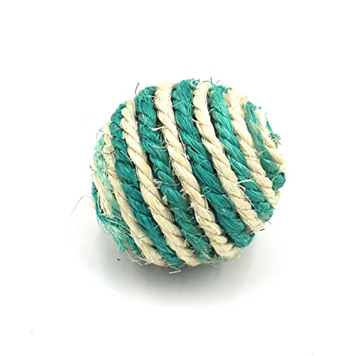 Happyyami 2stücke Sisal Bälle Für Katzen Spielzeug Spiel Und Zufällige Farben Für Kratzen Und Für Interaktive Spiele Und Beschäftigung von Happyyami