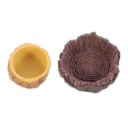 Happyyami 2stücke Reptilien Futter Und Wassernapf Futterstation Für Schildkröten Eidechsen Und Andere Haustiere Rutschfestes Design Für Einfache Handhabung Für Langlebigkeit von Happyyami