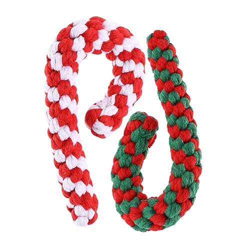 Happyyami 2stücke Crutch Design Hundespielzeug Interaktive Kaustücke Für Welpen Zahnpflege Und Stressabbauendes Spielzeug Für Kleine Und Große Hunde von Happyyami