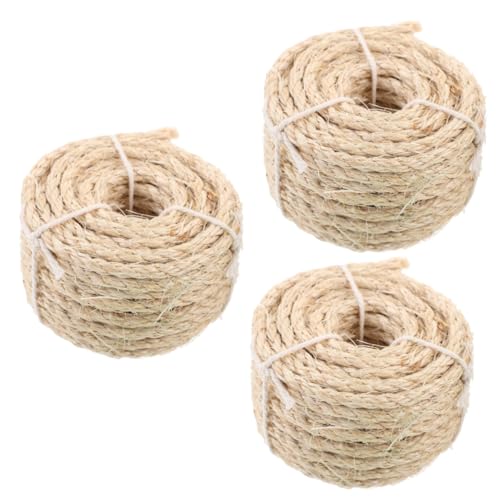 Happyyami 3 Rollen Kürzbares Kratzseil Stabiles Kratzbaumseil Seil Kratzen Kratzseil Für Katzen Kratzseil Für Den Täglichen Gebrauch Verschleißfestes Kratzbaumseil Seil An Kratzbäumen Sisal Happyyami 3 Rollen Kürzbares Kratzseil Stabiles Kratzbaumseil Seil Kratzen Kratzseil Für Katzen Kratzseil Für Den Täglichen Gebrauch Verschleißfestes Kratzbaumseil Seil An Kratzbäumen Sisal von Happyyami