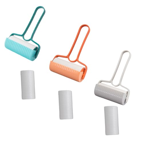 Happyyami 3sätze Haustierhaarentferner Teiligem Wiederverwendbare Abreißbare Fusselrolle Für Kleidung Und Möbel Effektiver Lint Roller Für Teppiche Sofas Und Ohne Rückstände Langlebig von Happyyami