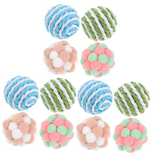Happyyami 3 Sätze Katzenspielzeugball Kätzchenspielzeug Kätzchen Liefert Bälle Für Katzenboden Katzenbälle Spielzeug Für Wohnungskatzen -plüsch 4-teiliges Set Sisalkugel Haustier Happyyami 3 Sätze Katzenspielzeugball Kätzchenspielzeug Kätzchen Liefert Bälle Für Katzenboden Katzenbälle Spielzeug Für Wohnungskatzen -plüsch 4-teiliges Set Sisalkugel Haustier von Happyyami