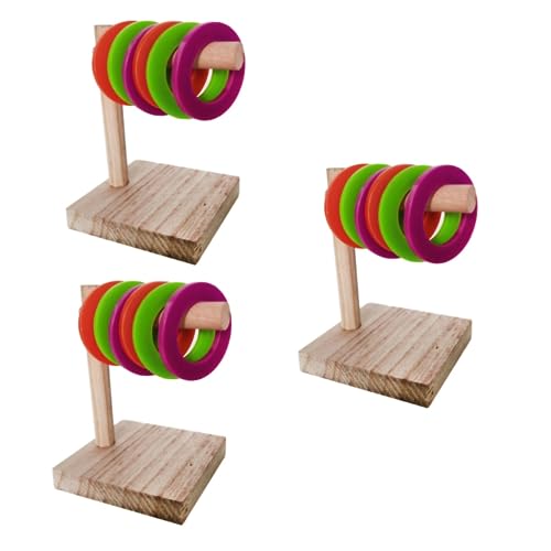 Happyyami 3sätze Interaktivem Papageien-Spielzeug Ringform Intellektuelles Spielzeug Für Vögel Fördert Farberkennung Und Mentale Entwicklung Langlebig Und Leicht Zu Transportieren Happyyami 3sätze Interaktivem Papageien-Spielzeug Ringform Intellektuelles Spielzeug Für Vögel Fördert Farberkennung Und Mentale Entwicklung Langlebig Und Leicht Zu Transportieren von Happyyami