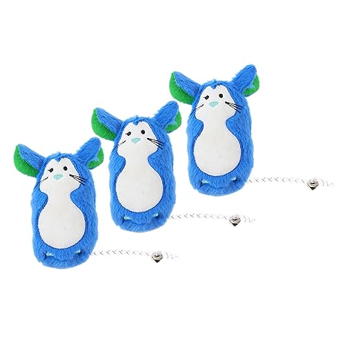 Happyyami 3stücke Teiliges Aus Plüsch-mäuse-spielzeugen Für Katzen Interaktives Katzenspielzeug Blauer Farbe Für Indoor-Katzen Bewegung Und Spieltrieb Happyyami 3stücke Teiliges Aus Plüsch-mäuse-spielzeugen Für Katzen Interaktives Katzenspielzeug Blauer Farbe Für Indoor-Katzen Bewegung Und Spieltrieb von Happyyami