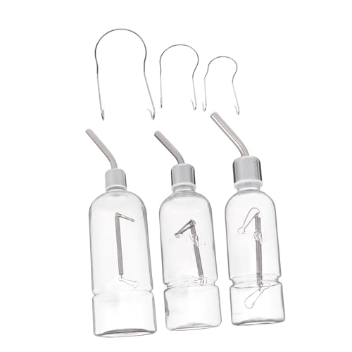 Happyyami Wasserflaschen-Set 3-teilig Automatischer Wasserspender Silberfarben Edelstahl Große Kapazität für Die Tägliche Flüssigkeitszufuhr von Happyyami