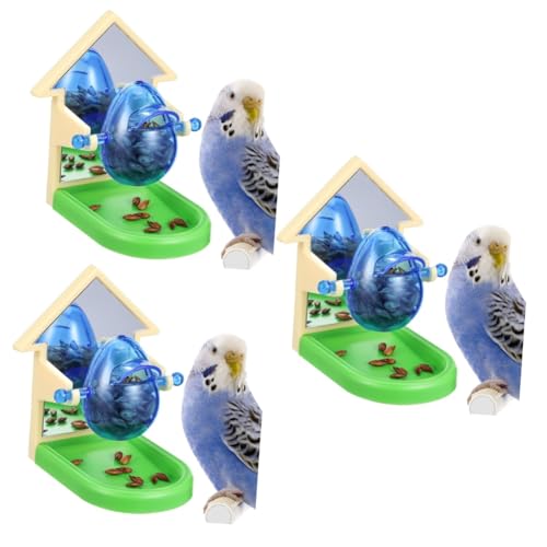 Happyyami 3stücke Papageien Futterspender Spielzeug Lustiges Leckspielzeug Für Vögel Fütterung Und Unterhaltung Kompaktes Design Einfach Zu Bedienen Fördert Das Spielverhalten Von von Happyyami