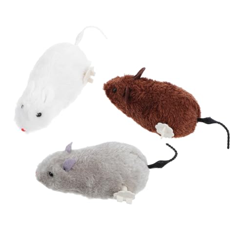 Happyyami 3stücke Interaktives Katzenspielzeug Plüsch Mäuse Mit Aufziehmechanismus Realistisches Design Für Indoor-Katzen Fördert Spiel Und Bewegung Sicheres Material Für Happyyami 3stücke Interaktives Katzenspielzeug Plüsch Mäuse Mit Aufziehmechanismus Realistisches Design Für Indoor-Katzen Fördert Spiel Und Bewegung Sicheres Material Für von Happyyami