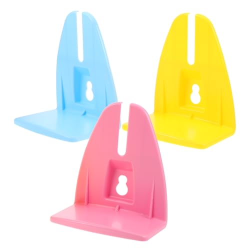 Happyyami 3 Stück Teiliges Hamsterlaufstall Ständer aus Leichtem Kunststoff Stabiler und Geräuscharmer Halter für Laufräder und Trinkflaschen Rutschfestes Zubehör für von Happyyami