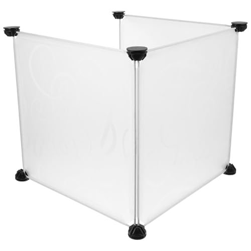 Happyyami 3-teiliges Sichtschutzgitter Für Katzentoiletten Großes Katzengehege Doppelseitiger Spritzschutz Mit Modernem Design Für Katzentoiletten von Happyyami