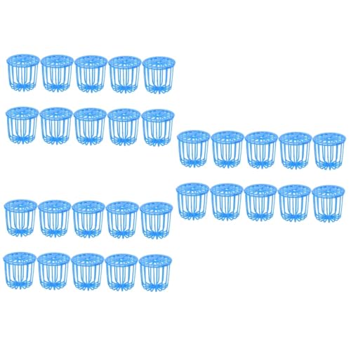 Happyyami 30 STK Futterkorb Für Vögel Heimtierbedarf Für Vögel Futterspender Für Vogelkäfige Papageien Obstkorb Vogel-gemüsehalter Vogel Obstkorb Vogelfütterer Runder Korb Plastik von Happyyami