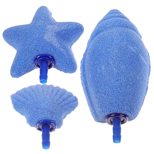 Happyyami 3St Aquarium Luftstein USB Luftpumpe Aquarium Wasserkocher Ballon Fischpumpe Panzer Aquarium Belüftung Aquarium Zubehör Aquarium-Blasenstein Regler Aquarium mineralischer Sand Blue von Happyyami