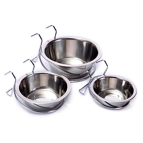 Happyyami -napf für und Katzen 3 Stück Edelstahl-futternäpfe für Haustiere Vogel-napf Futternapf für Papageien Einfach Zu Verwenden von Happyyami