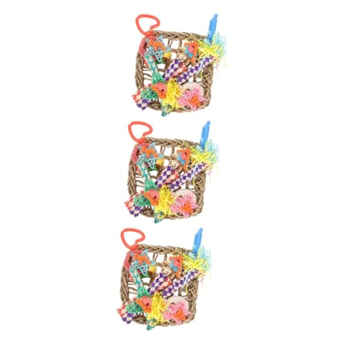 Happyyami 3stücke Vogelspielzeug Für Papageien Woven Foraging Mat Mit Kletteroption Für Kletter Und Spielspaß Sicheres Naturmaterial Für Vögel Dekorative Vogelhänge Für Käfige Happyyami 3stücke Vogelspielzeug Für Papageien Woven Foraging Mat Mit Kletteroption Für Kletter Und Spielspaß Sicheres Naturmaterial Für Vögel Dekorative Vogelhänge Für Käfige von Happyyami