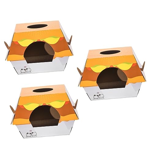 Happyyami 3St Hamburger Katzennest Katzenzwinger im Freien Haustier Katze Kratzbrett Katzen hängematte katzenhängebett Schaber Katzenbetten kreatives Kratzbrett Kratzbretter für Haustiere Happyyami 3St Hamburger Katzennest Katzenzwinger im Freien Haustier Katze Kratzbrett Katzen hängematte katzenhängebett Schaber Katzenbetten kreatives Kratzbrett Kratzbretter für Haustiere von Happyyami