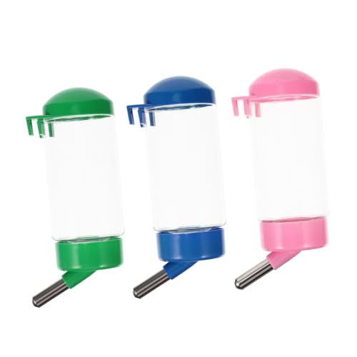 Happyyami 3stücke Hängende Automatische Trinkflasche Für Haustiere Für Hamster Und Kaninchen Bpa-frei Leicht Zu Installieren Sorgt Für Sauberes Wasser Nassen von Happyyami