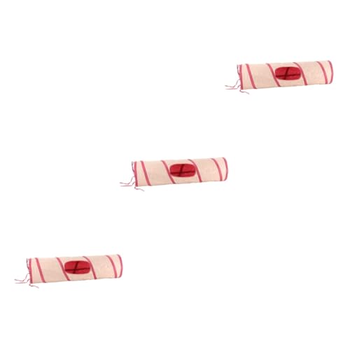 Happyyami 3St Katzenbett katzentunnel Bunny katzenspielzeug laufstall Spielzeug Trip Zelte Pet Play Tube Spielzeug Spielzeuge Katzen Zelt Tunnelspielzeug für Katzen Haustier Bett Katze 87c von Happyyami