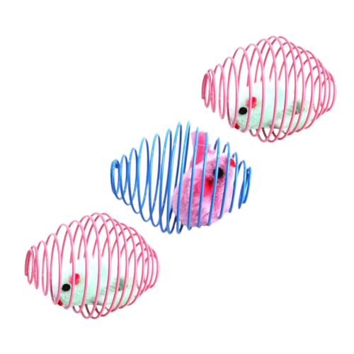 Happyyami 3stücke Katzen-Spielzeug Mäuse Interaktive Kauspielzeuge Für Katzen Farblich Gemischt Zur Beschäftigung Spielverhalten Happyyami 3stücke Katzen-Spielzeug Mäuse Interaktive Kauspielzeuge Für Katzen Farblich Gemischt Zur Beschäftigung Spielverhalten von Happyyami