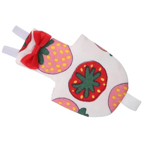 Happyyami 3St Papageienkleidung tierkostüme Tier kostüme Nymphensittich Fluganzug Haustier fliegendes Kostü Kleider Hundewindeln Papageienzubehör Kleidung für Haustierpiloten Baumwolle rot von Happyyami