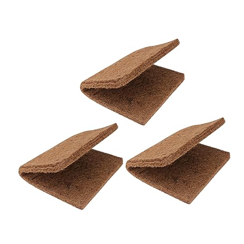 Happyyami 3stücke Teiliges Aus Natürlichem Kokosfaser-matten Für Reptilien Atmungsaktives Und Hygienisches Einstreu Für Terrarien Für Schildkröten Echsen Und Schlangen von Happyyami