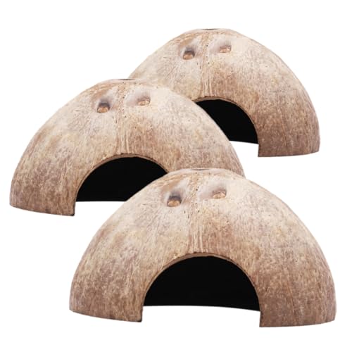 Happyyami 3 Stücke Kokosnüsse Shell Hamster Hideout Rat Cave Pet Spielzeug Ratte Versorgung Abenteuer Spielhaus Für Hamster Chinchilla Happyyami 3 Stücke Kokosnüsse Shell Hamster Hideout Rat Cave Pet Spielzeug Ratte Versorgung Abenteuer Spielhaus Für Hamster Chinchilla von Happyyami