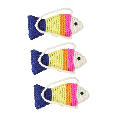 Happyyami 3Stücke Katzen Kratzbrett Fischform Sisal Kratzspielzeug für Kätzchen für Aktives und Möbel Schutz Zufällig Happyyami 3Stücke Katzen Kratzbrett Fischform Sisal Kratzspielzeug für Kätzchen für Aktives und Möbel Schutz Zufällig von Happyyami
