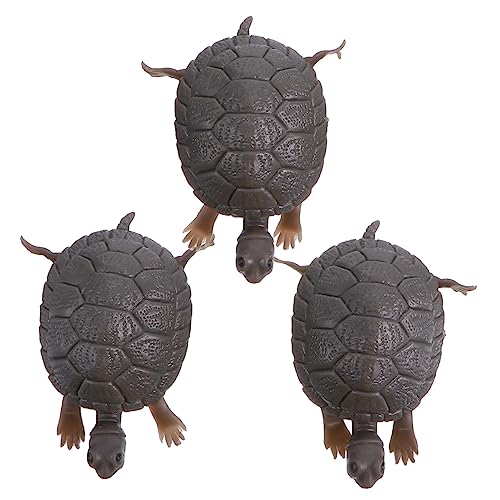 Happyyami 3stücke Teiliges Lebensechte Schildkrötenornamente Für Fischbehälter Flexible Und Natürliche Dekoration Für Aquarien Und Schildkrötenbecken Kinderspielzeug Und von Happyyami