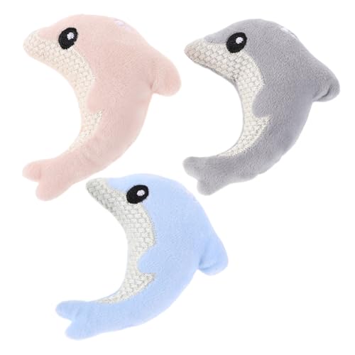 Happyyami 3Stücke Teiliges Interaktives Plüschspielzeug für Katzen Niedliches Delfin Design Fördert Spiel und Einsamkeit für Kätzchen im Innenbereich Energieverbrennendes Happyyami 3Stücke Teiliges Interaktives Plüschspielzeug für Katzen Niedliches Delfin Design Fördert Spiel und Einsamkeit für Kätzchen im Innenbereich Energieverbrennendes von Happyyami