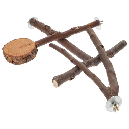 Happyyami 3stücke Teiliges Vogel Sitzstangen Aus Holz Für Papageien Kauspielzeug Und Spielzeug Für Vögel Stabil Und Langlebig Für Vogelkäfige Freizeitbeschäftigung von Happyyami