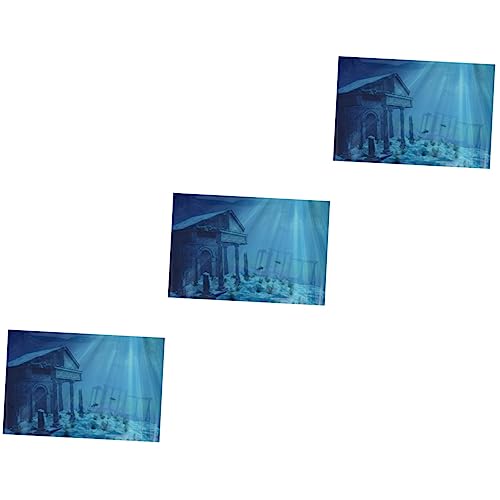 Happyyami 3St Aquarium Hintergrundpapier Dekorationen PVC-Aquarium-Aufkleber Wandaufkleber wandsticker Wandgemälde Frischkäse wandtattoo dekor dekorativer Hintergrundaufkleber Dropshipping von Happyyami
