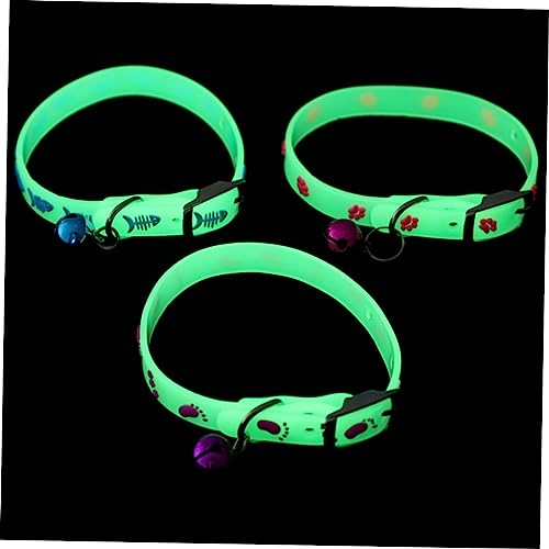 Happyyami Fluoreszierendes Katzenhalsband für Haustiere Leuchtendes Halsband für Hunde Verlorenes Halsband 3 Stück Zufällige Farbe Happyyami Fluoreszierendes Katzenhalsband für Haustiere Leuchtendes Halsband für Hunde Verlorenes Halsband 3 Stück Zufällige Farbe von Happyyami