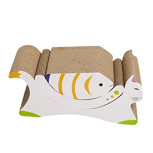 Happyyami 3stücke Teiliges Katzenkratzbrett Aus Wellpappe Kratzspielzeug Für Kätzchen Und Katzen Mit Separatem Design Für Mehrere Tiere Schützt Möbel Und Teppiche von Happyyami