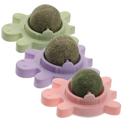 Happyyami 3st Katzenminze Bälle Katzenminze Kugel Wandhalterung Katzen Lecken Ball Katzenminze-wandbälle Spielzeug Für Kätzchen Katzenminzekugeln Für Katzen Squashball Essbar Rotieren PVC Happyyami 3st Katzenminze Bälle Katzenminze Kugel Wandhalterung Katzen Lecken Ball Katzenminze-wandbälle Spielzeug Für Kätzchen Katzenminzekugeln Für Katzen Squashball Essbar Rotieren PVC von Happyyami