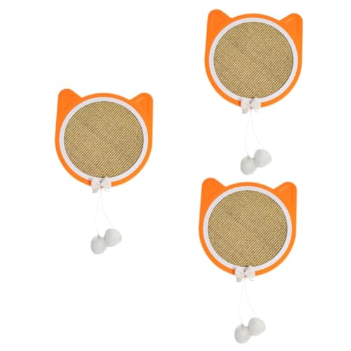 Happyyami 3st Kratzbaum Für Katzen Hochleistungs-saugnapf Sisalbrett Für Katzenkratzböden Haustier Spielzeug Katze Kratzmatte Katzenkratzer Kratzmatte Für Katzen Hinweis Drinnen Plastik von Happyyami