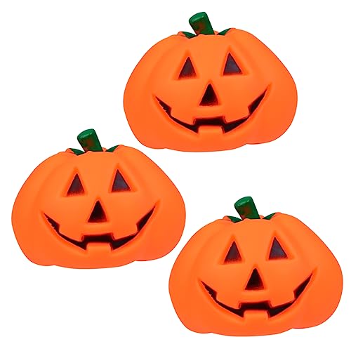 Happyyami 3stücke Interaktive Halloween-Pumpkin-bälle Für Haustiere Geräuschspielzeug Training Und Spaß Leicht Und Geruchlos Für Aktivitäten Und Beschäftigung von Happyyami