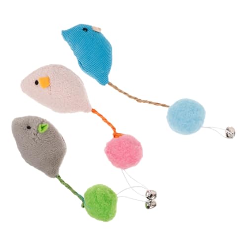 Happyyami Katzenspielzeug Kauseile Interaktive Plüschmaus Stofftier für Hauskatzen Interaktives Spielzeug für Katzen Pelziger Kauspielspaß Happyyami Katzenspielzeug Kauseile Interaktive Plüschmaus Stofftier für Hauskatzen Interaktives Spielzeug für Katzen Pelziger Kauspielspaß von Happyyami