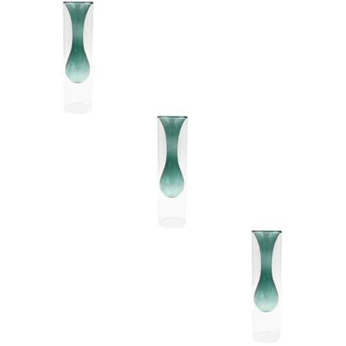 Happyyami 3st Vase Tischschmuck Glasbehälter Für Terrarien Vase Aus Kristallglas Wasser Blumenvasen Aus Glas Hydroponischer Vasenbehälter Rustikal Einmachgläser Glasvase Haushalt Vasenhalter von Happyyami