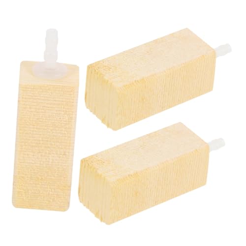 Happyyami Aquarium Luftpumpe Holz Blase Stein 3pcs Diffusor Für Süßwasser Tanks von Happyyami