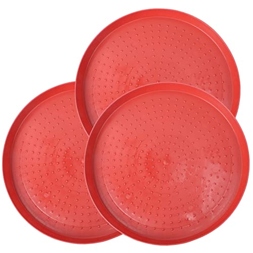 Happyyami 3stücke Teiliges Hühnerfuttertablett Große rutschfeste Futterplatten Für Geflügel Küken Entenfütterung Leicht Zu Reinigen Und Langlebig von Happyyami
