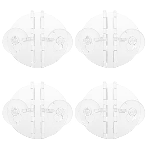 Happyyami 4stücke Acryl Saugnapf Clips Für Aquarien Praktische Trennwand Für Fischbecken Installieren Transparent Sicher Für Fische Kompatibel von Happyyami