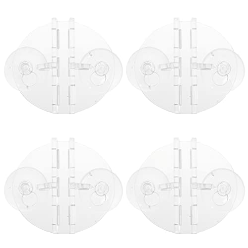 Happyyami 4 Stück Aquarium-trennclip Saugnapf Mit Clip Aquariumreiniger Deckel Für Aquarien Tank Aquariumdeckel Panzer Saugnapfhaken Strapazierfähig Tassenhaken Pumpe Netz Gummi von Happyyami
