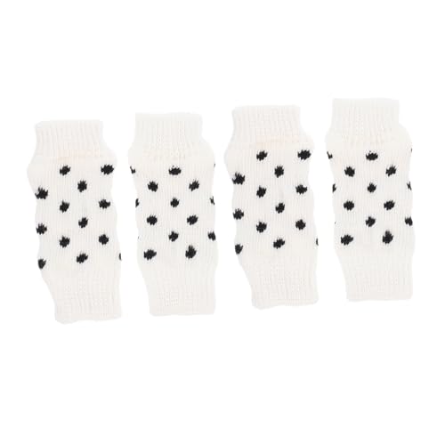 Happyyami 4stücke Haustier-beinschützer Socken Dekorativ Für Hund Verschleißfeste Beinsocken Atmungsaktiv Beinwärmer Für Haustiere rutschfeste Hundesocken von Happyyami